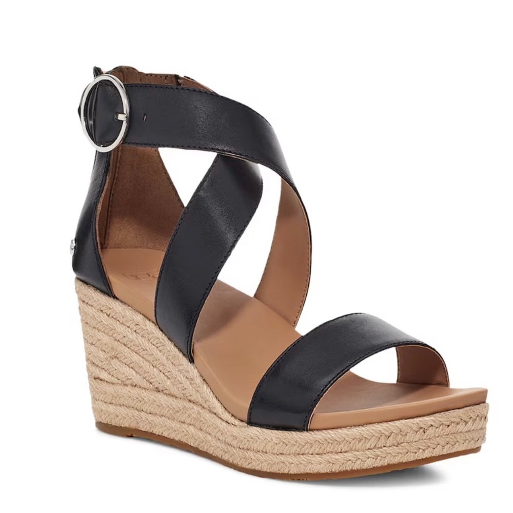 UGG WOMEN'S HYLDA ESPADRILLE WEDGE SANDAL